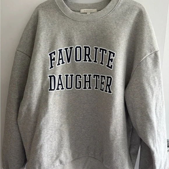 Favorite Daughter Heather Gray Crew Neck Sweater - Picture 1 of 3